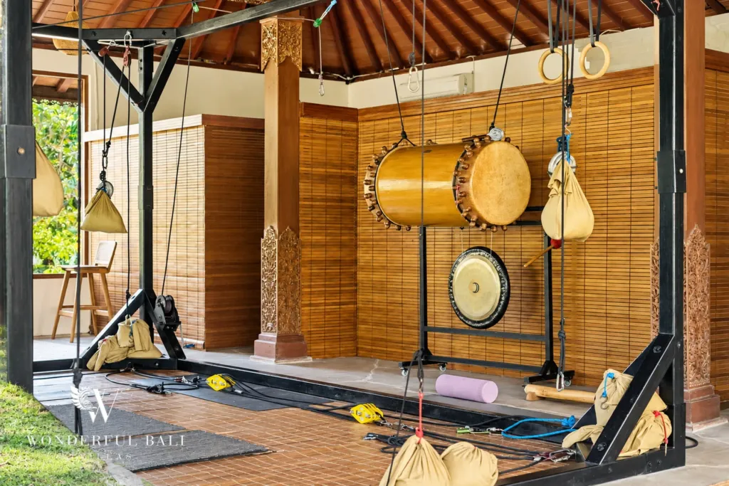 2BR villa for rent in Kaba-Kaba, Bali — interior, wellness area in the estate facilities