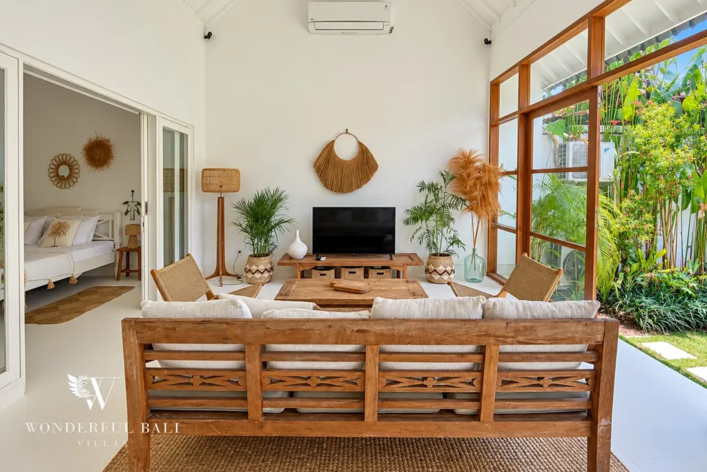 2BR villa Berawa, Canggu — living room interior