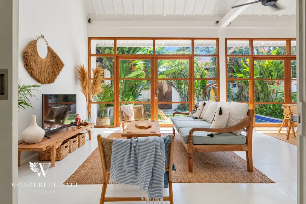 2BR villa Berawa, Canggu — living room seating