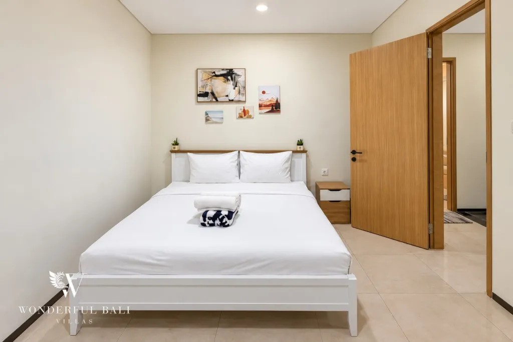 2BR villa for sale in Sanur — second bedroom with double bed