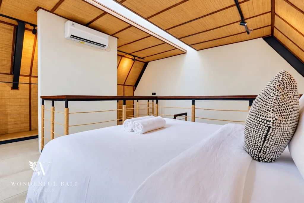 4BR villa for sale in Canggu — loft bed with air conditioning