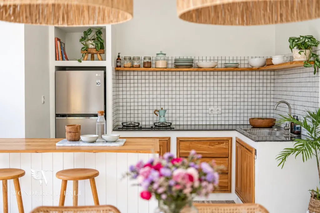 2BR villa Berawa, Canggu — kitchen details