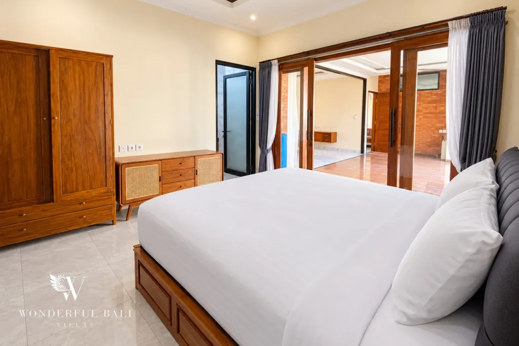 3BR villa for sale or rent in Sanur — third bedroom opening to the terrace