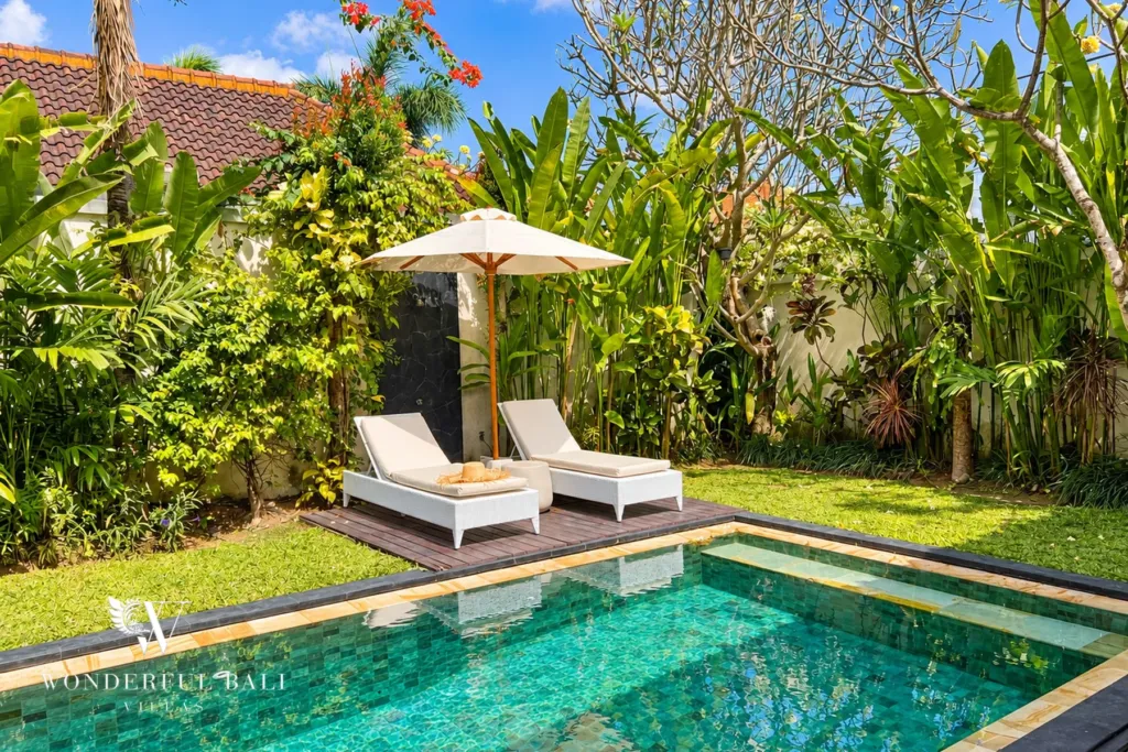 3BR villa Berawa, Canggu — pool terrace