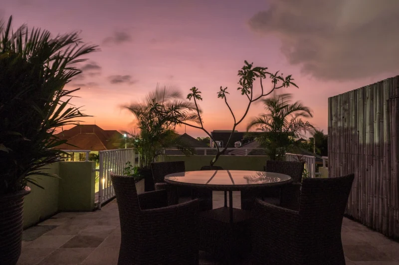 Enjoy stunning sunsets from the Rooftop terrace